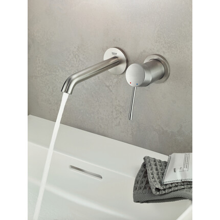 Внешняя часть смесителя скрытого монтажа для умывальника Grohe Essence New M-Size 29192DC1 (суперсталь), Цвет производителя: суперсталь, фото 2