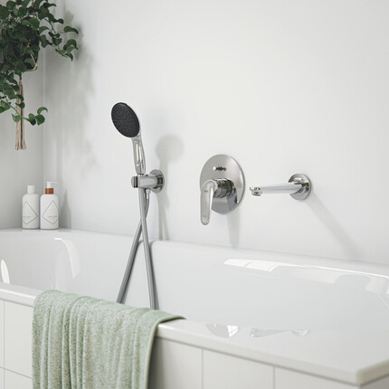 Змішувач прихованого монтажу для ванни Grohe QuickFix Swift 24336001 (внутрішня частина у комплекті), фото , изображение 2