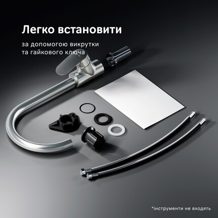 Смеситель для кухни Am.Pm Like F80E07111 (сатин), Цвет производителя: сатин, фото 15
