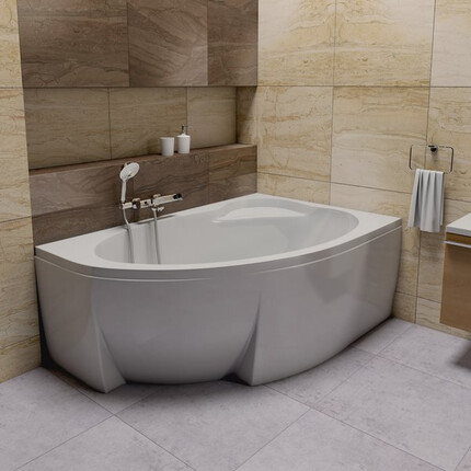 Акриловая ванна Ravak Asymmetric II 150 R CB41000000 (150x100 см, правая), Доступные размеры: 150 x 100 R, фото 