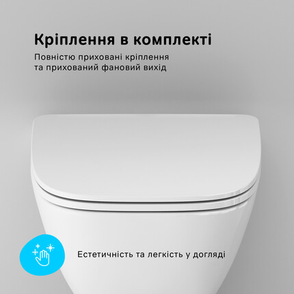 Безободковый подвесной унитаз Am.Pm X-Joy FlashClean CXA1700SC (с сиденьем), фото 16