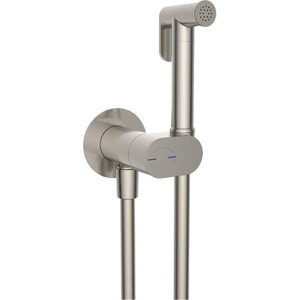 Гигиенический душ со смесителем Devit Flow 550539N (скрытого монтажа, брашированный никель), Цвет производителя: брашированный никель, фото 