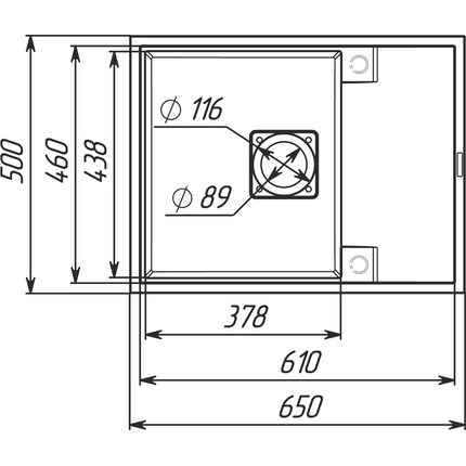 Мойка для кухни Valeso Esteris 6550 (SP000051509, 65х50 см, карбон), Цвет производителя: карбон, фото 8