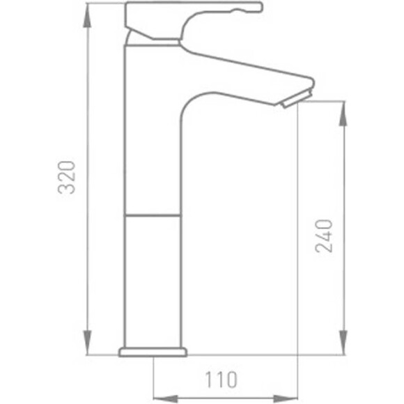 Змішувач високий Grb Tender 916900, фото , изображение 2