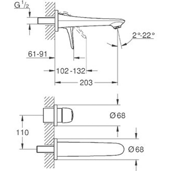 Смеситель для умывальника Grohe Eurostyle 19571003, фото 4