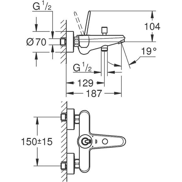 Смеситель Grohe Eurodisc Joy 23431000, фото 8