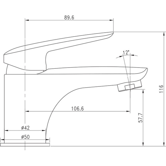 Смеситель для раковины Imprese Praha New 05030 NEW, фото 3