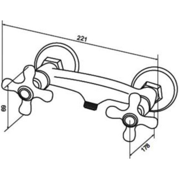 Змішувач для душу Am.Pm Bourgeois F6520000, фото , изображение 5