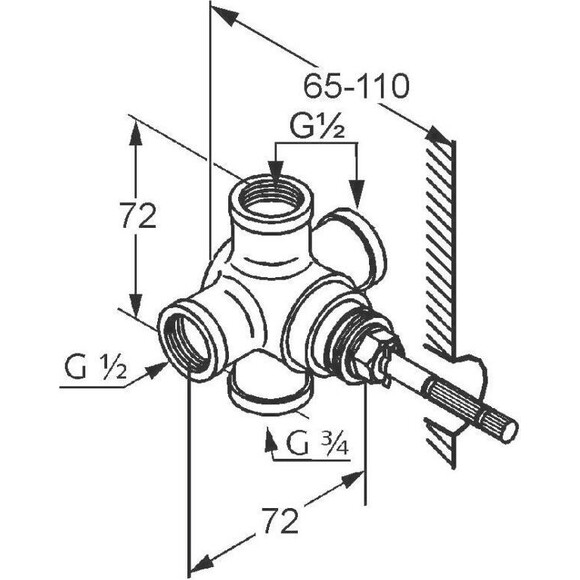 Переключатель на 2 положения Kludi Kido 2975100, фото 2