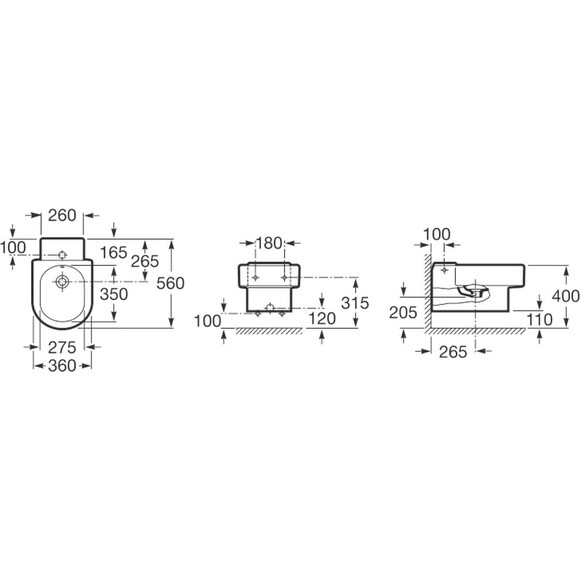 Біде Roca Happening A357565000, фото , изображение 2