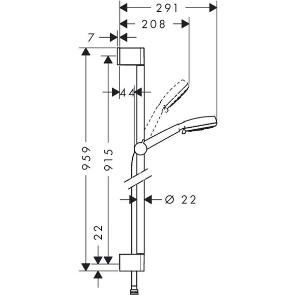 Набор для душа Hansgrohe Crometta 26657400, фото 2