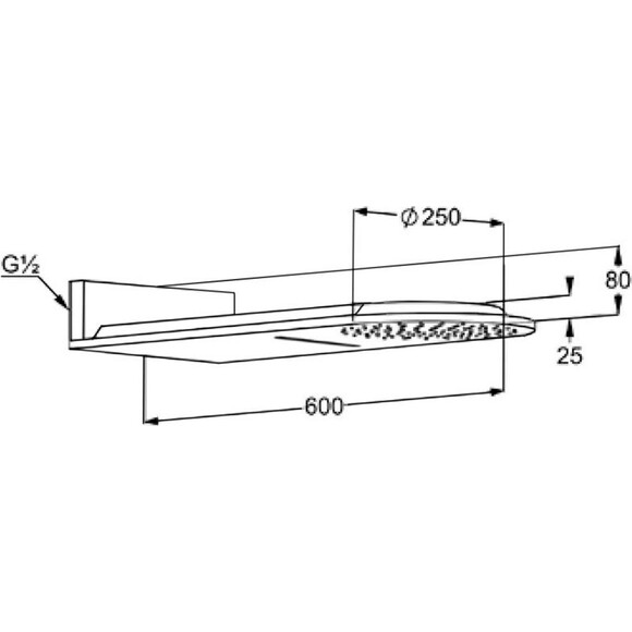 Верхний душ Kludi A-Qa 648800500, фото 2