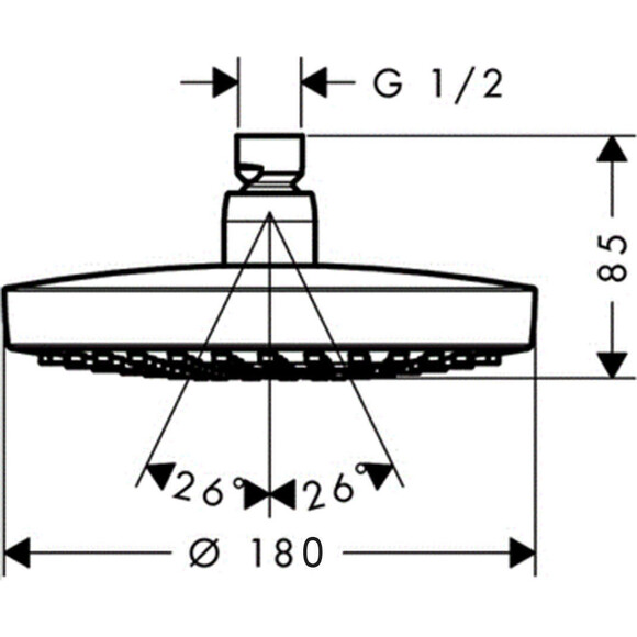 Душ Hansgrohe Croma 26522000, фото 2