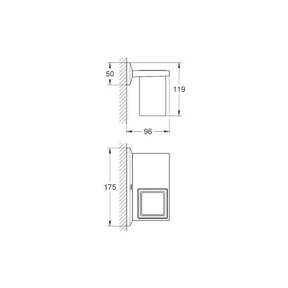 Полочка со стаканом Grohe Allure Brilliant 40503000, фото 2