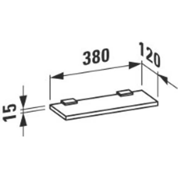 Стеклянная полочка в ванную комнату Laufen Pro H4119510700001, фото 2