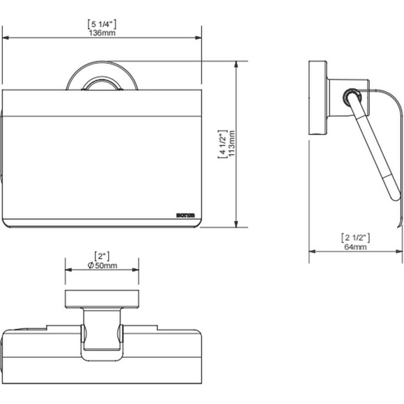 Для туалетной бумаги Sonia Tecno Project Black 166282, фото 2