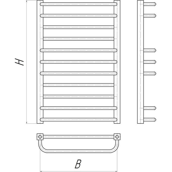 Водяной полотенцесушитель Mario Премиум Люкс 1.2.0302.03.P (4820111352036, 1100x540, хром/сатин/белый глянец/черный матовый/графит/золото/бронза), Доступные размеры: 540 x 1000, фото 8