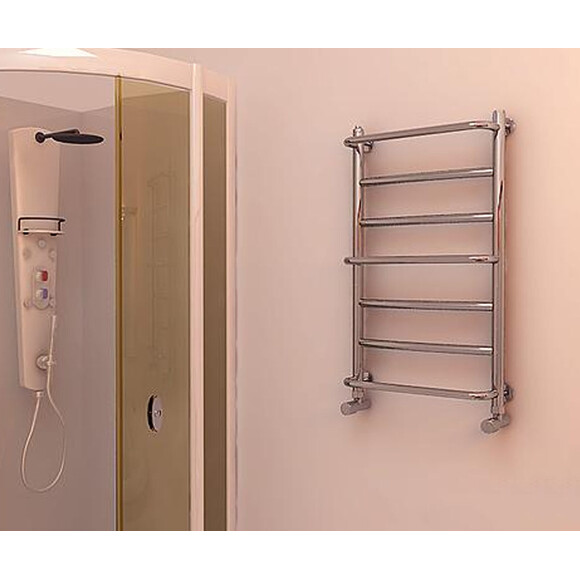 Водяной полотенцесушитель Mario Люкс 1.1.2304.02.P (4820111353545, 700x450, хром/белый глянец/черный матовый/графит/золото/сатин/бронза, боковое подключение), фото 3