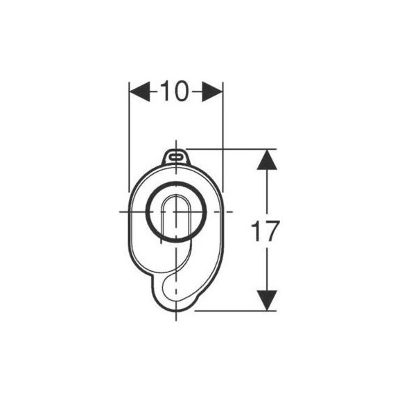 Сифон для пісуару вакуумний Geberit Uniflex 152.950.11.1, фото , изображение 2