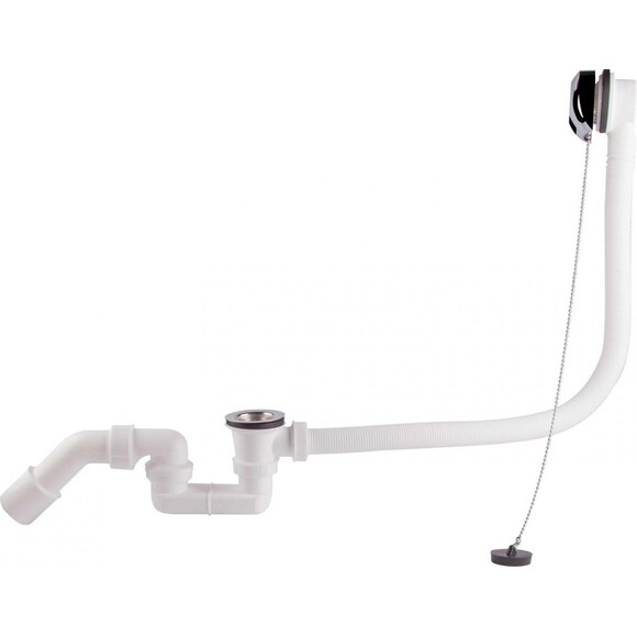 Сифон для ванни з пробкою Sanit 35.038.00.S000, фото 