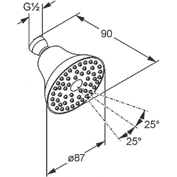 Лейка для верхнего душа Kludi Brausen Programm 621910500, фото 3