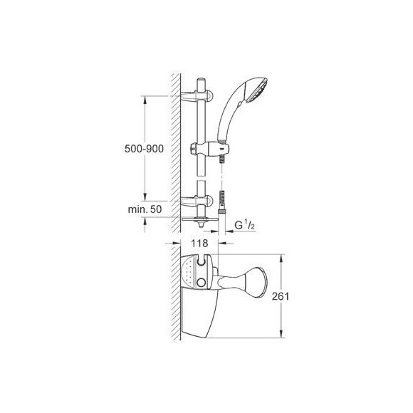 Душевой гарнитур five Grohe Movario 28571000, фото 6