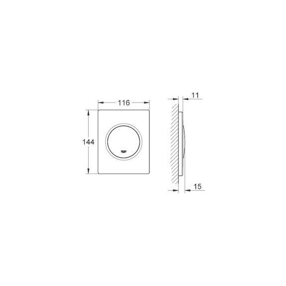 Клавіша змиву Grohe Nova 38804000, фото , изображение 2