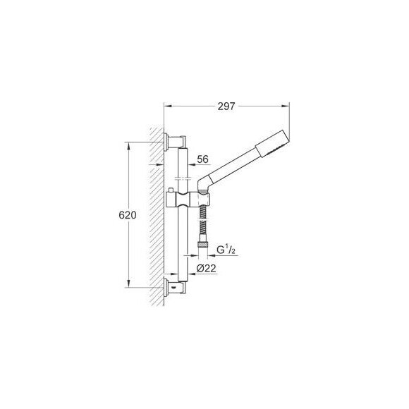 Душовий гарнітур Grohe Sena 28581000, фото , изображение 2