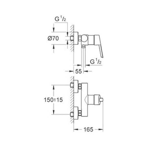 Смеситель для душа Grohe Feel 32270000, фото 8