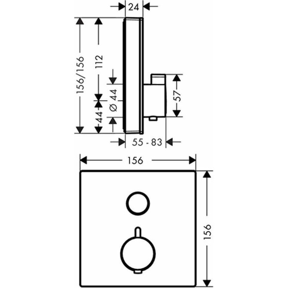 Смеситель для душа/ванны Hansgrohe Shower Select 15737400, фото 3