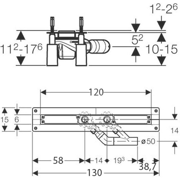 Душовий канал Geberit 154.415.00.1, фото , изображение 2