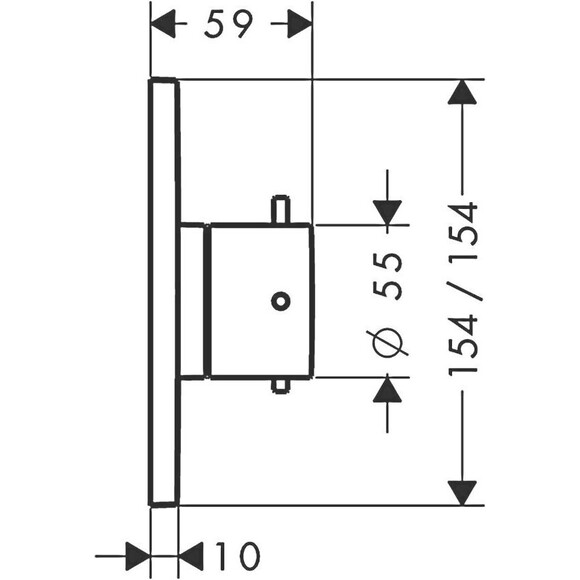 Внешняя часть Axor Starck X 10974000, фото 2