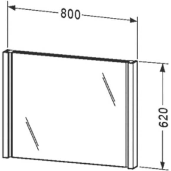 Дзеркало у ванній кімнаті Duravit 2Nd Floor 964765, фото , изображение 2