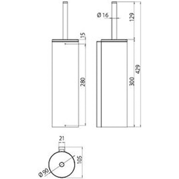Ершик для унитаза Emco System 2 3515 001 02, фото 2