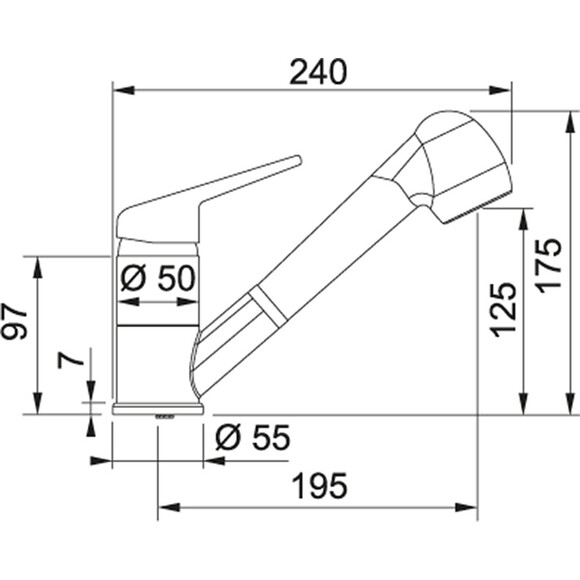 Змішувач для кухні Franke Novara Plus 115.0470.663, фото , изображение 2