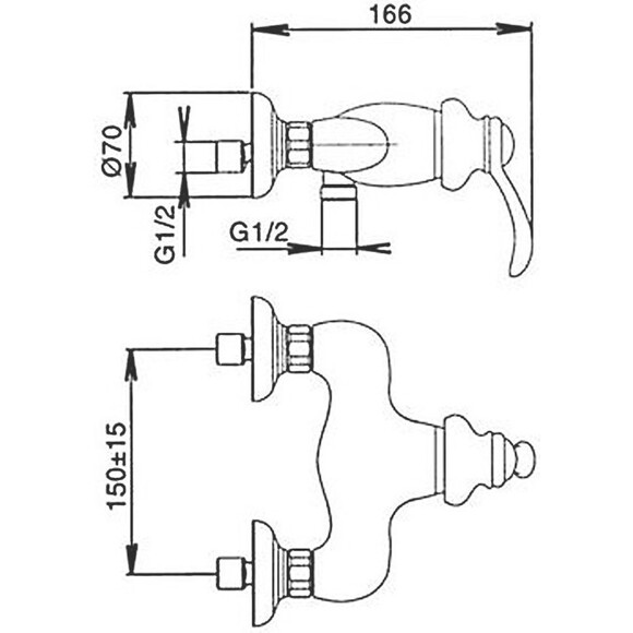Смеситель для душа Jacob Delafon Fairfax E71095-CP, фото 4