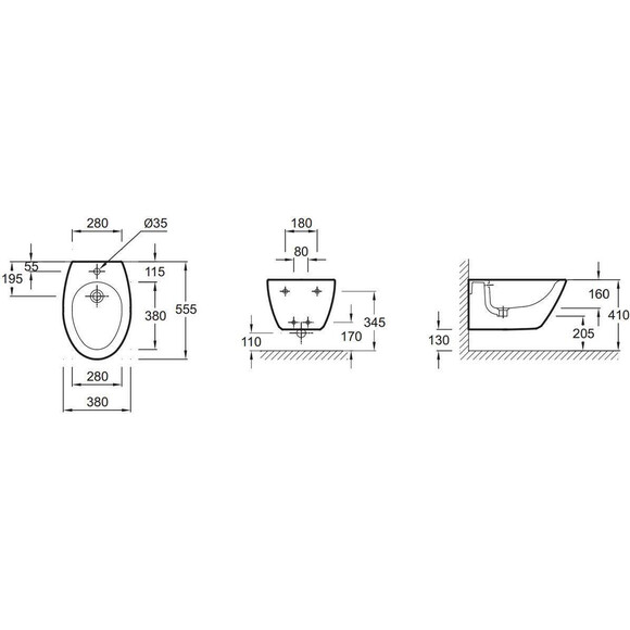 Биде Jacob Delafon Presquile E4441-00, фото 2