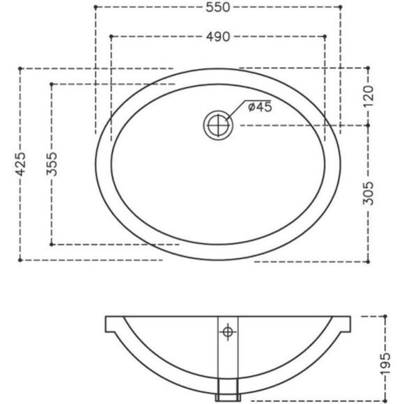 Раковина під стільницю Jaquar Florentine FLS-WHT-5701, фото , изображение 2