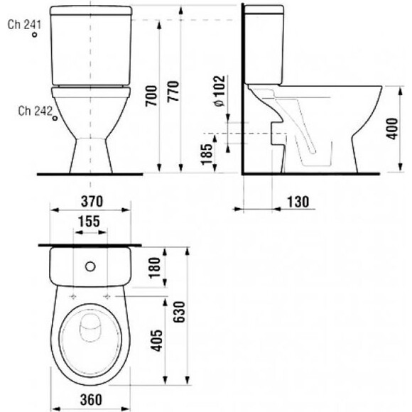 Унітаз підлоговий Jika Lyra Plus H8263860002421, фото , изображение 3