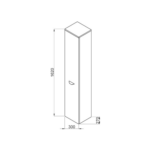 Пенал для ванной Jika Olymp Deep H4541524345001, фото 2