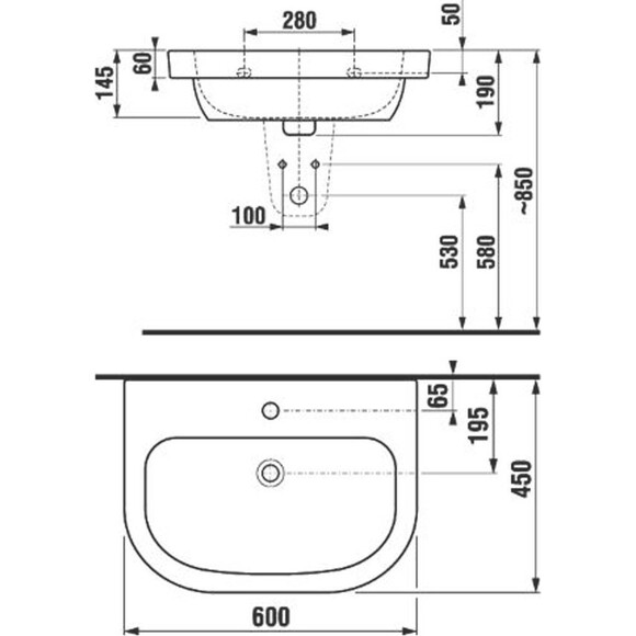 Раковина керамічна Jika Olymp H8126130001041, фото , изображение 2