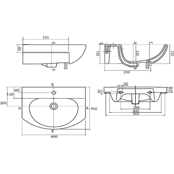 Раковина классическая Kolo Runa L81960000, фото 3