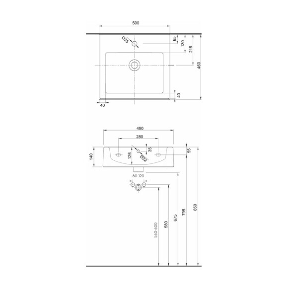 Раковина для ванной Kolo Twins L51150000, фото 9