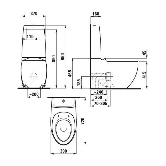 Унитаз керамический Laufen Alessi One H8229764000001, фото 4