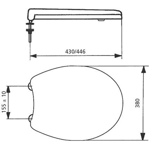 Сидіння для унітазу Sanit 56.033.01.0000, фото , изображение 2