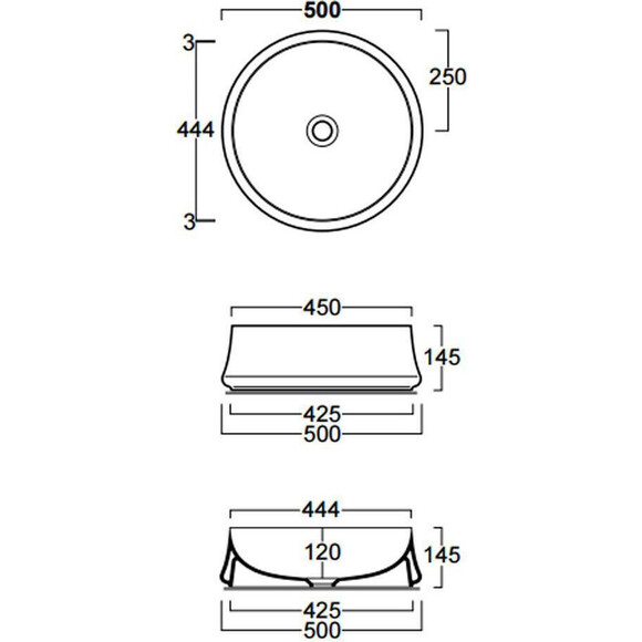 Раковина керамическая Simas SH01, фото 3