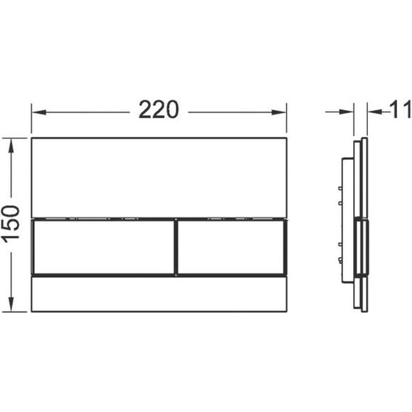 Механическая клавиша Tece Square 9240801, фото 2