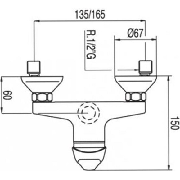 Змішувач для душу Tres Eco-Tres 17016702, фото , изображение 2