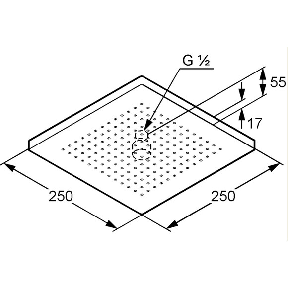 Лейка для верхнего душа Kludi A-Qa 665410500, фото 2