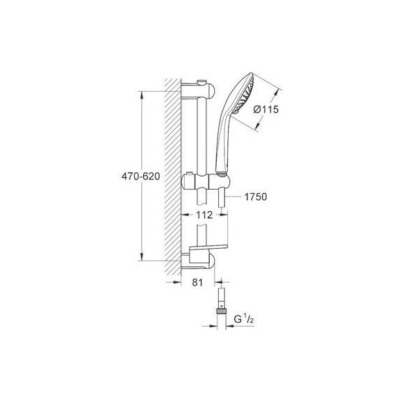 Душевой гарнитур Grohe Euphoria 27232001, фото 3